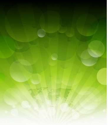 Abstract Green Rays Background vector