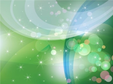 Abstract Green Sparkles Background vector material