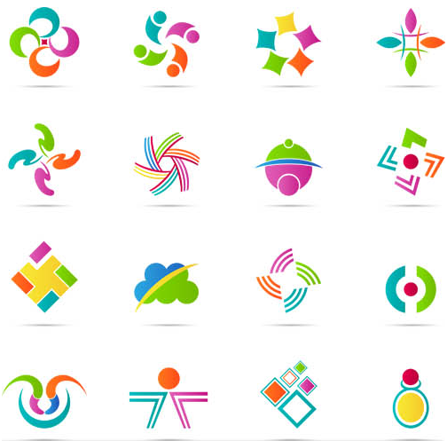 Abstract Logotypes design vector