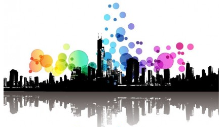 Abstract Modern City Illustration vectors graphic