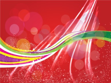 Abstract Red Bubbles background vectors