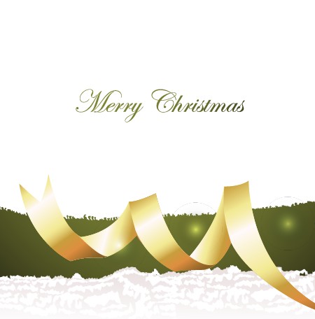 Abstract Ribbon Christmas Background vector