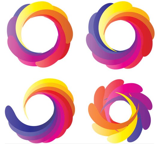 Abstract Style Logotypes vector graphic