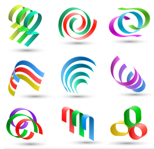 Abstract Style Logotypes 10 vector