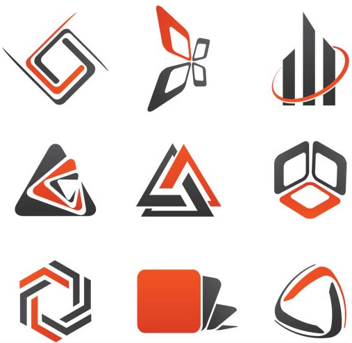 Abstract Style Logotypes 2 vector