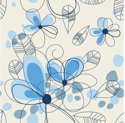 Abstract Summer Floral Background vector