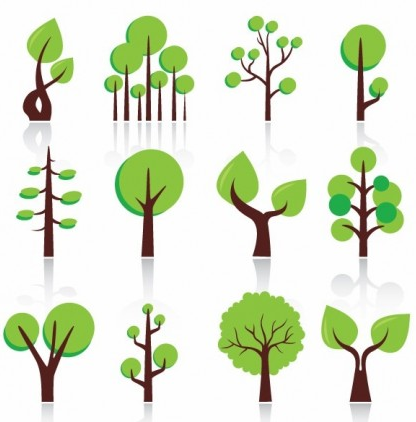 Abstract Trees Free Illustration vector