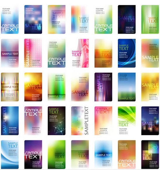 Abstract Vertical Cards Illustration vector
