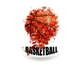 Abstract basketball background illustration vectors 01
