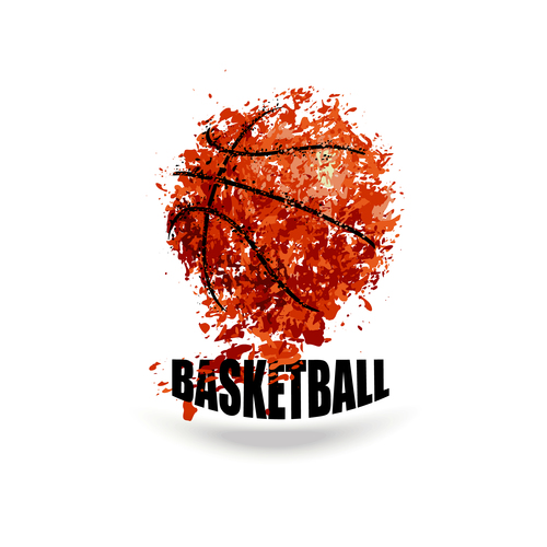 Abstract basketball background illustration vectors 01