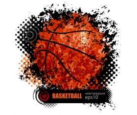 Abstract basketball background illustration vectors 04