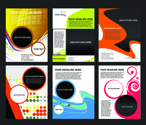 Abstract brochure cover vector