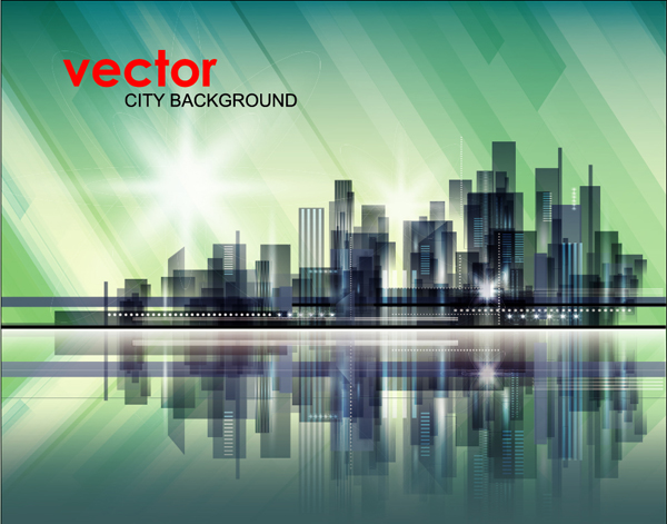 Abstract city background 1 vectors