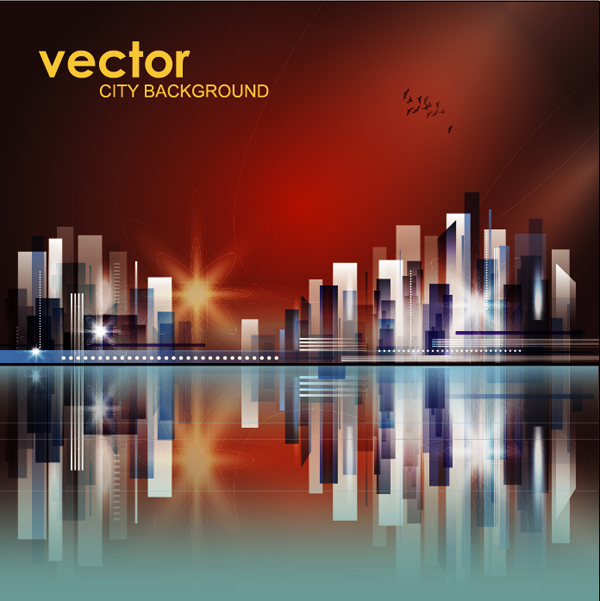 Abstract city background 5 vectors