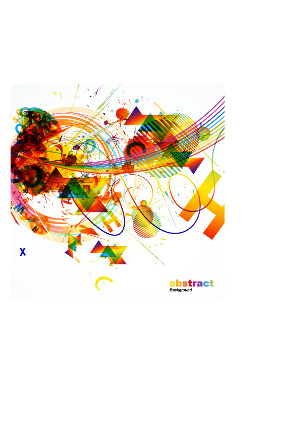 Abstract colored elements background 2 vector