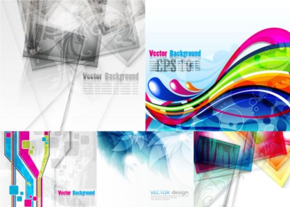 Abstract design elements background vector