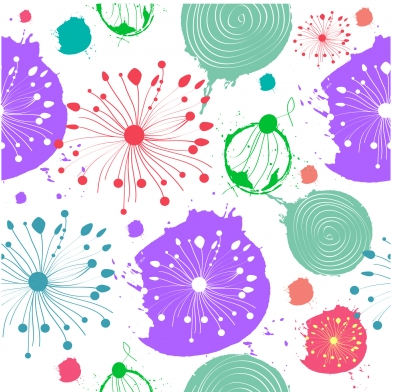 Abstract flower pattern Free 12 Illustration vector