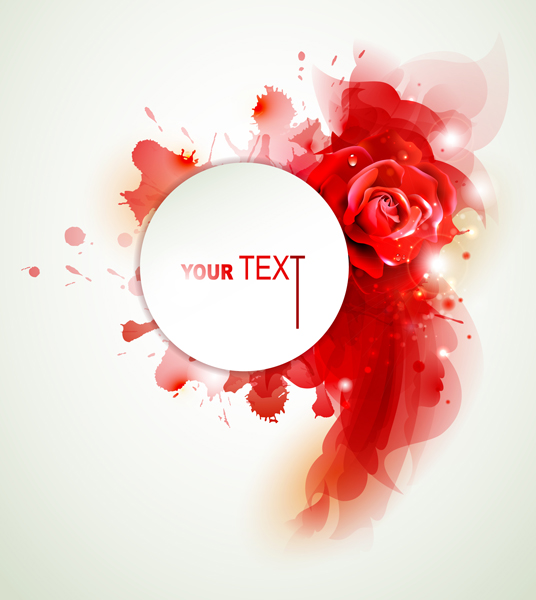 Abstract rose background vector