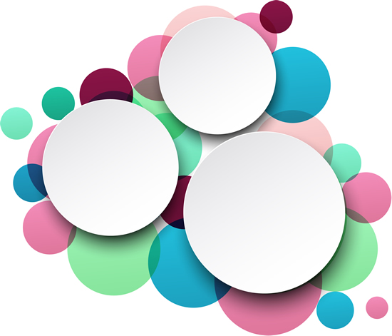 Abstract round background 1 vector