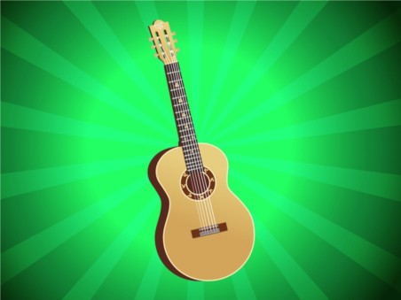 Acoustic Guitar Vector vector graphic