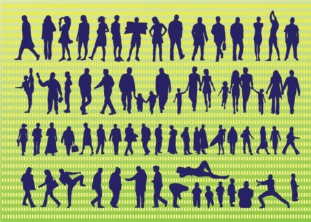 Active Silhouettes vector