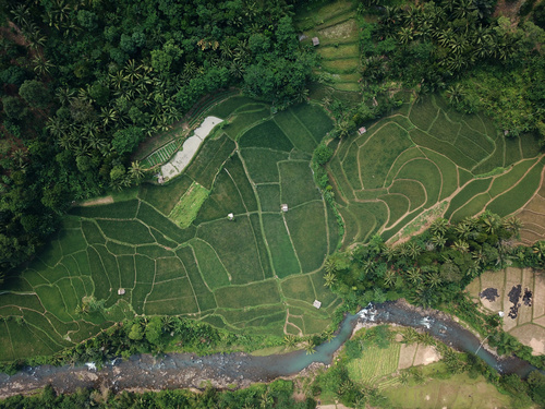 Aerial photography farmland Stock Photo 02