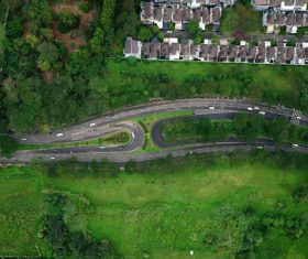 Aerial photography residential area Stock Photo 03