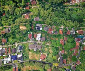 Aerial photography residential area Stock Photo 04