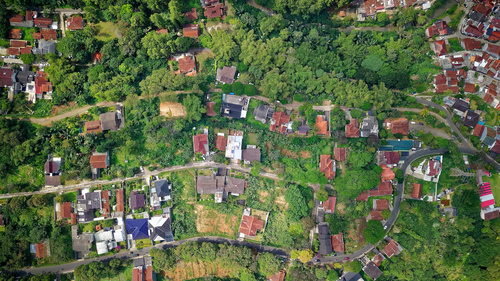 Aerial photography residential area Stock Photo 04