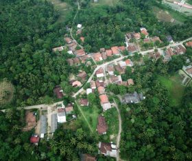 Aerial photography residential area Stock Photo 05
