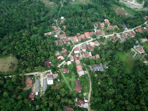 Aerial photography residential area Stock Photo 05