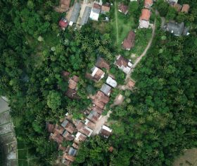 Aerial photography residential area Stock Photo 06