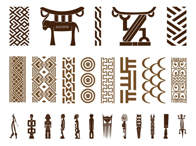 African Symbol Set vector