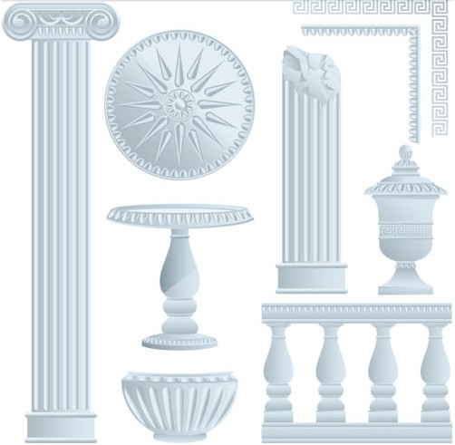 Ancient Architecture Illustration vector