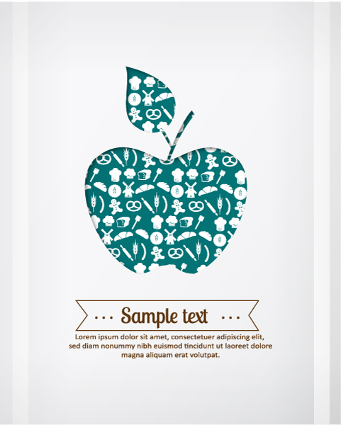Apple background 4 Illustration vector