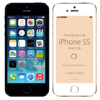 Apple iphone 5s Free vectors graphic