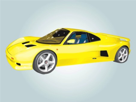 Ascari Car Illustration vector