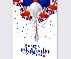 Australia day flyer with brochure template vector 02