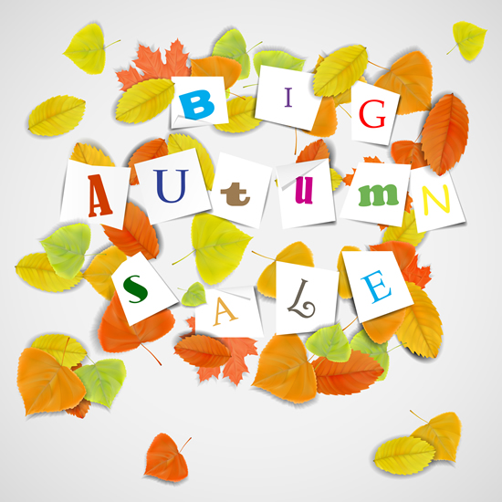 Autumn Leaf theme background 2 vector
