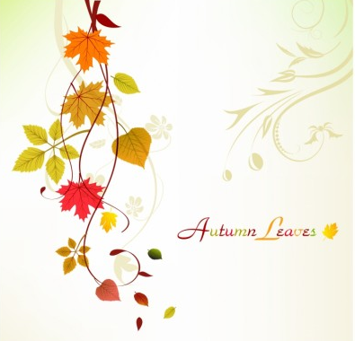 Autumn Swirl Background Free design vector