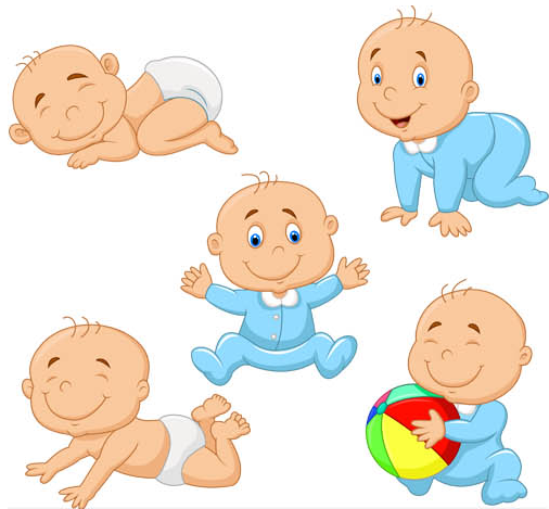 Babies graphic vector graphic free download