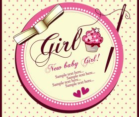 Baby cute card 1 vector graphics