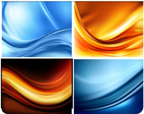 Backgrounds graphic set vector
