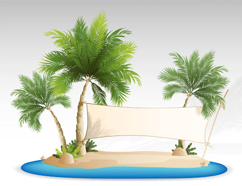 Backgrounds with Beaches 2 vectors