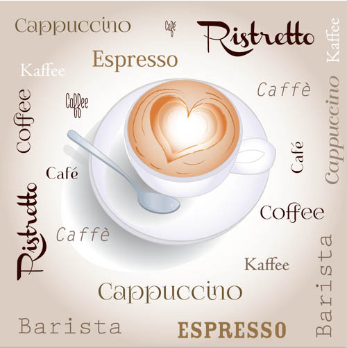 Backgrounds with Coffee 2 set vector