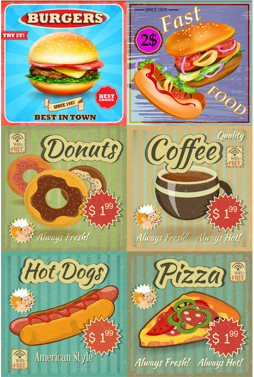 Backgrounds with Fastfood vector