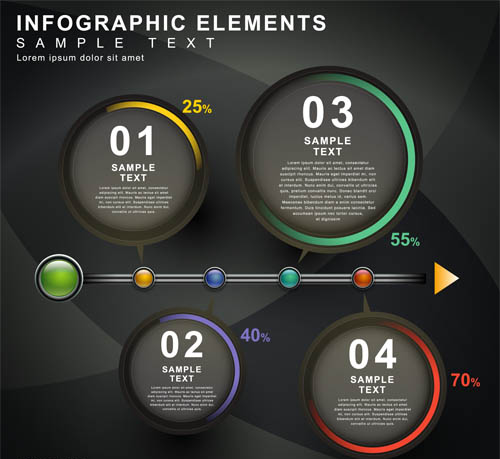 Backgrounds with Infographics 9 Illustration vector