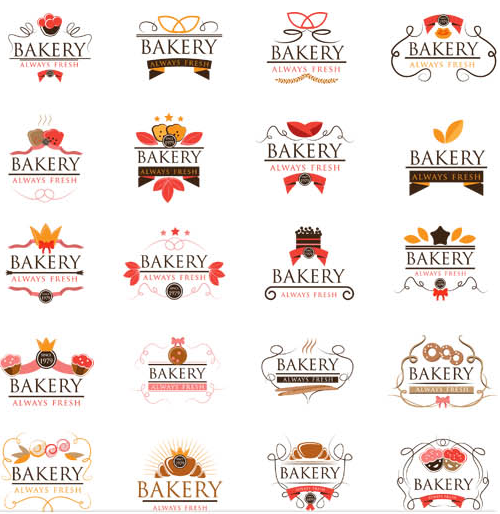 Bakery Labels free vector