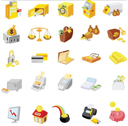 Banking Icons vector