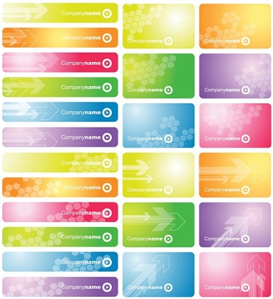 Banner background vector graphics